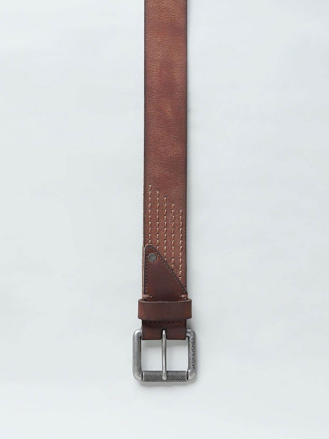 Brown Burnished Leather Belt