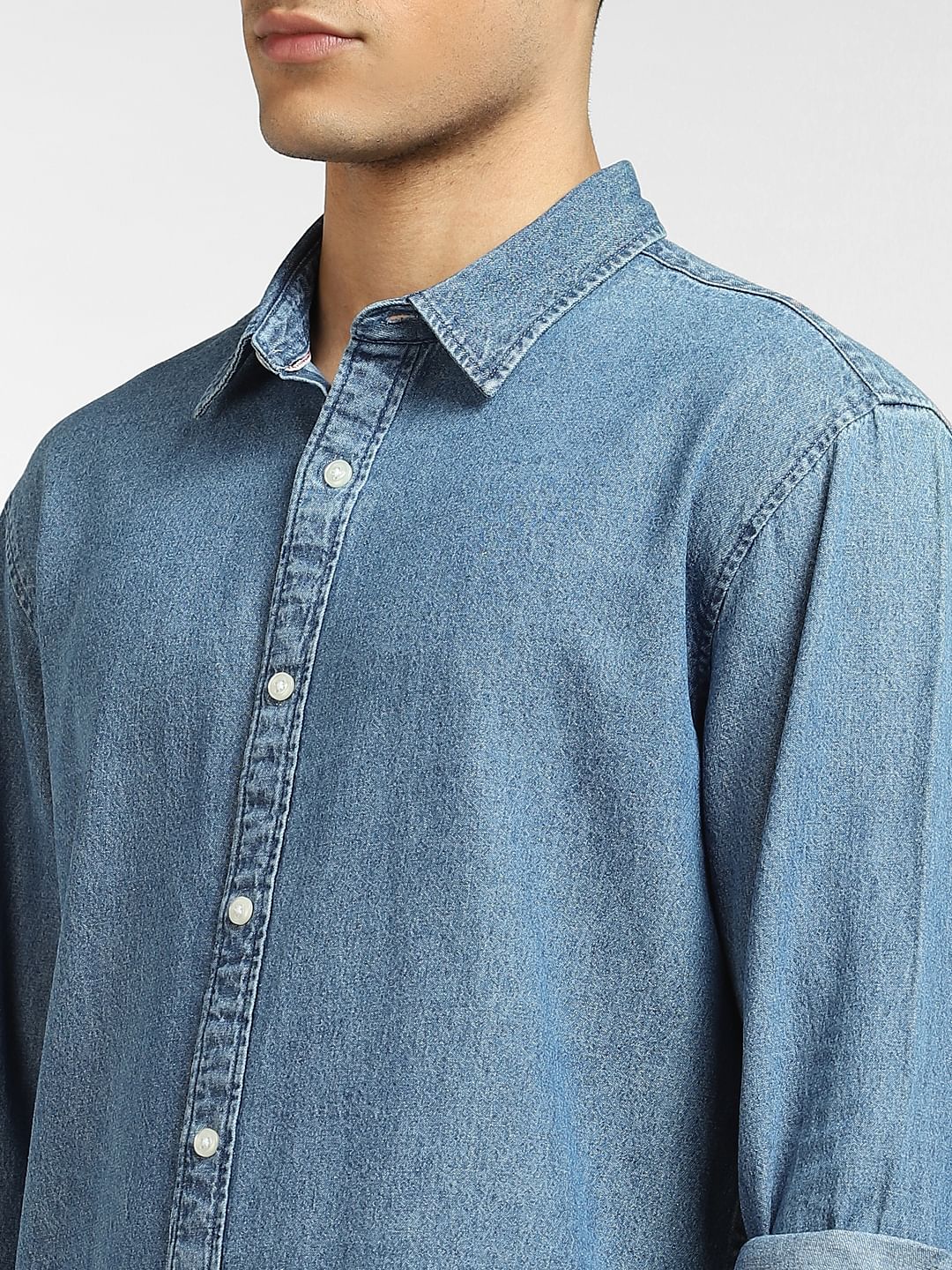Blue Denim Full Sleeves Shirt