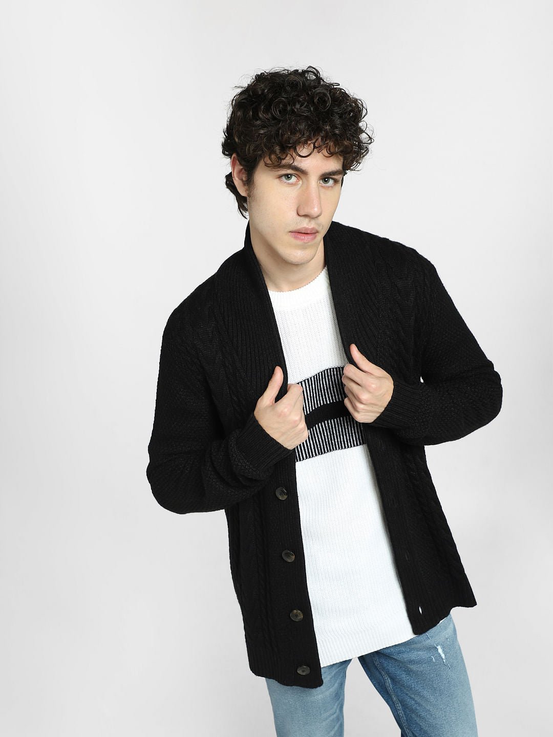 White Striped Pullover