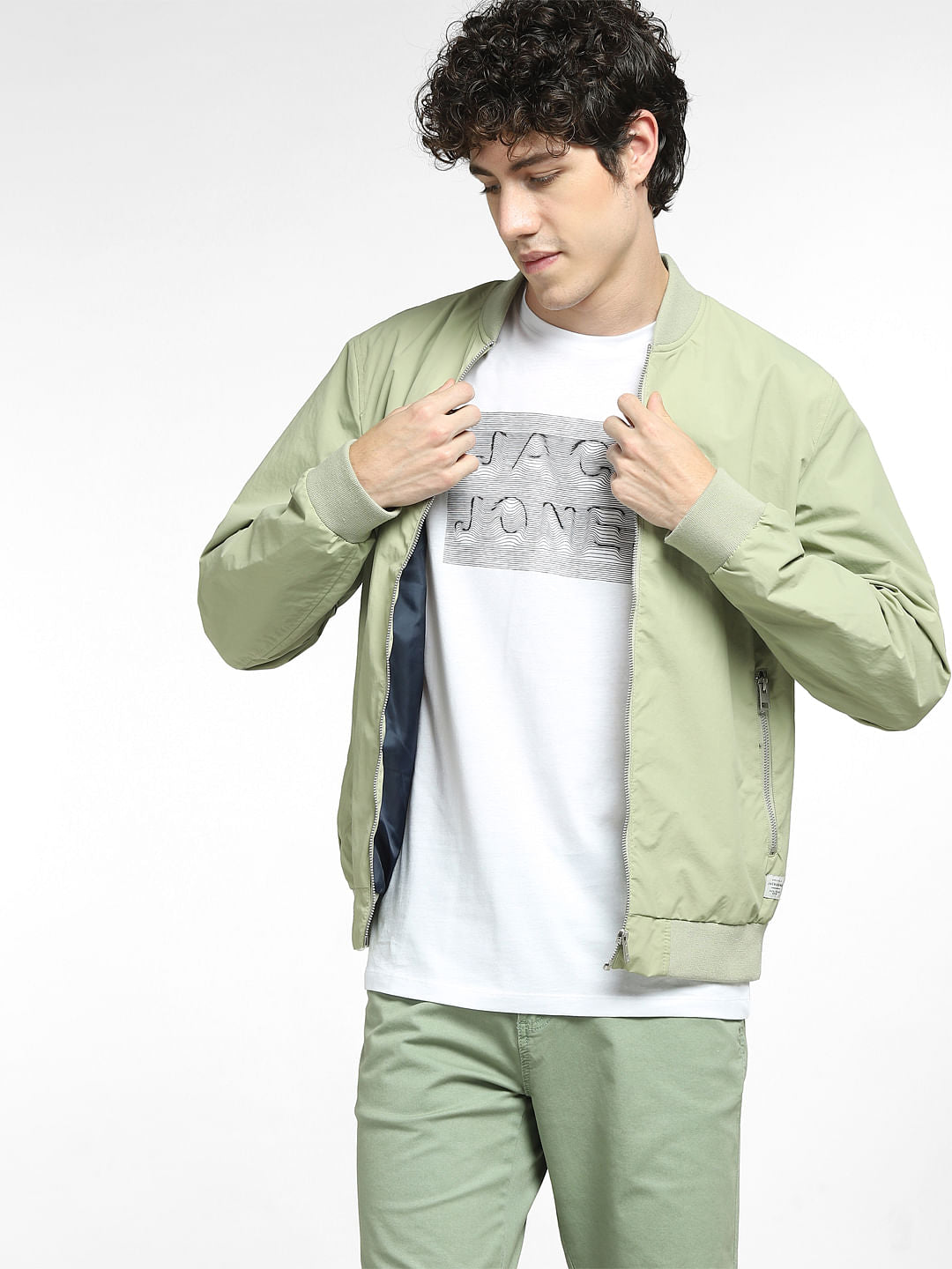 White Logo Print Crew Neck T-shirt - S