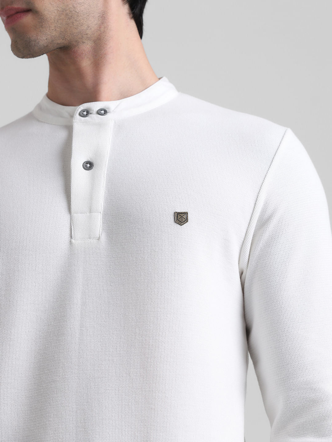 White Henley T-shirt