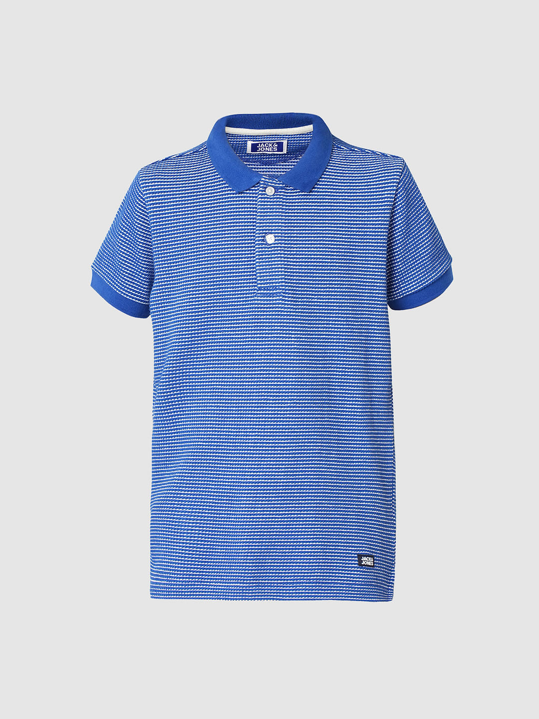 Boys Blue Co-ord Set Polo T-shirt
