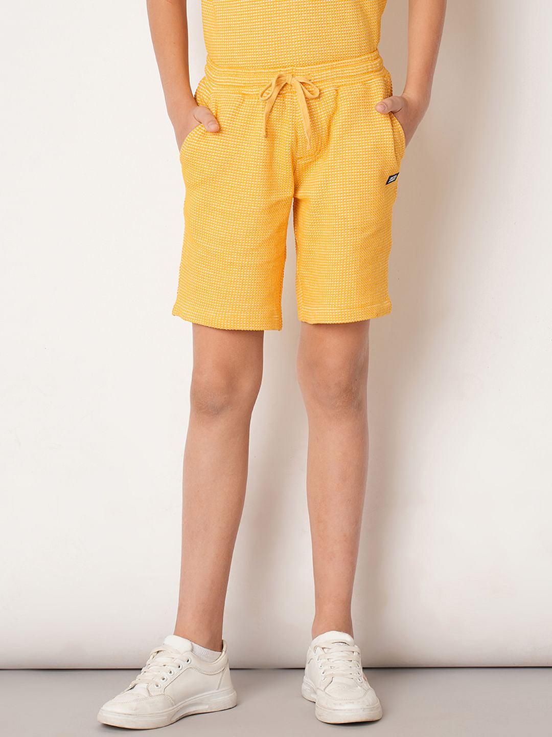 Boys Orange Co-ord Set Shorts