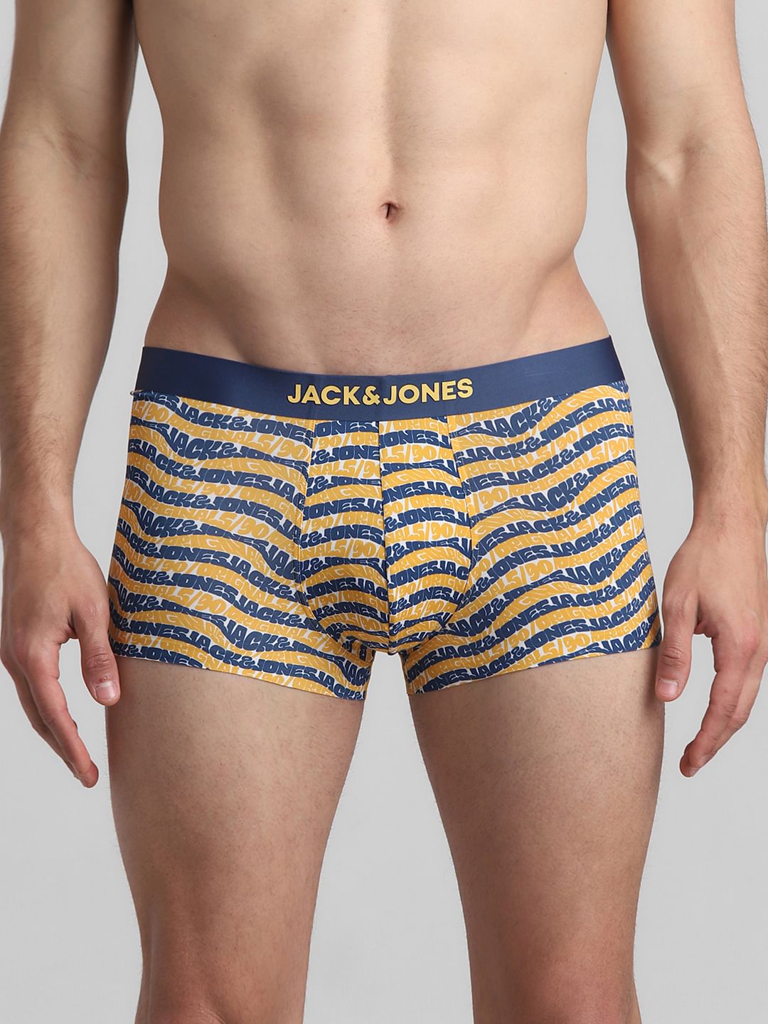 Yellow Printed Trunks