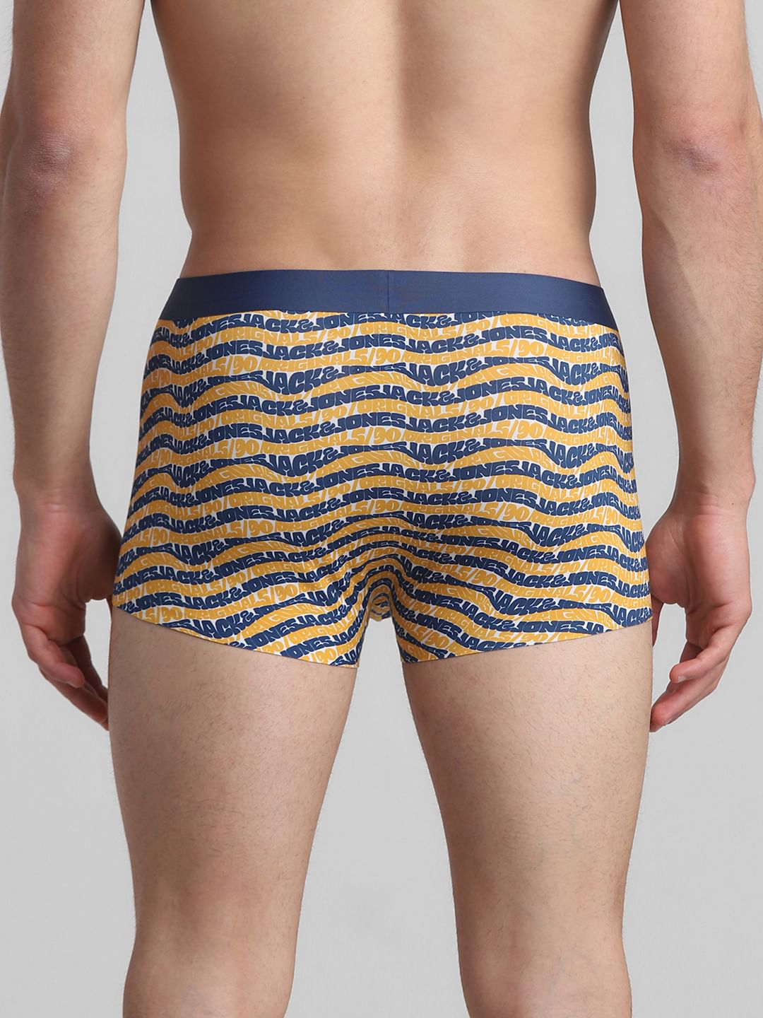 Yellow Printed Trunks
