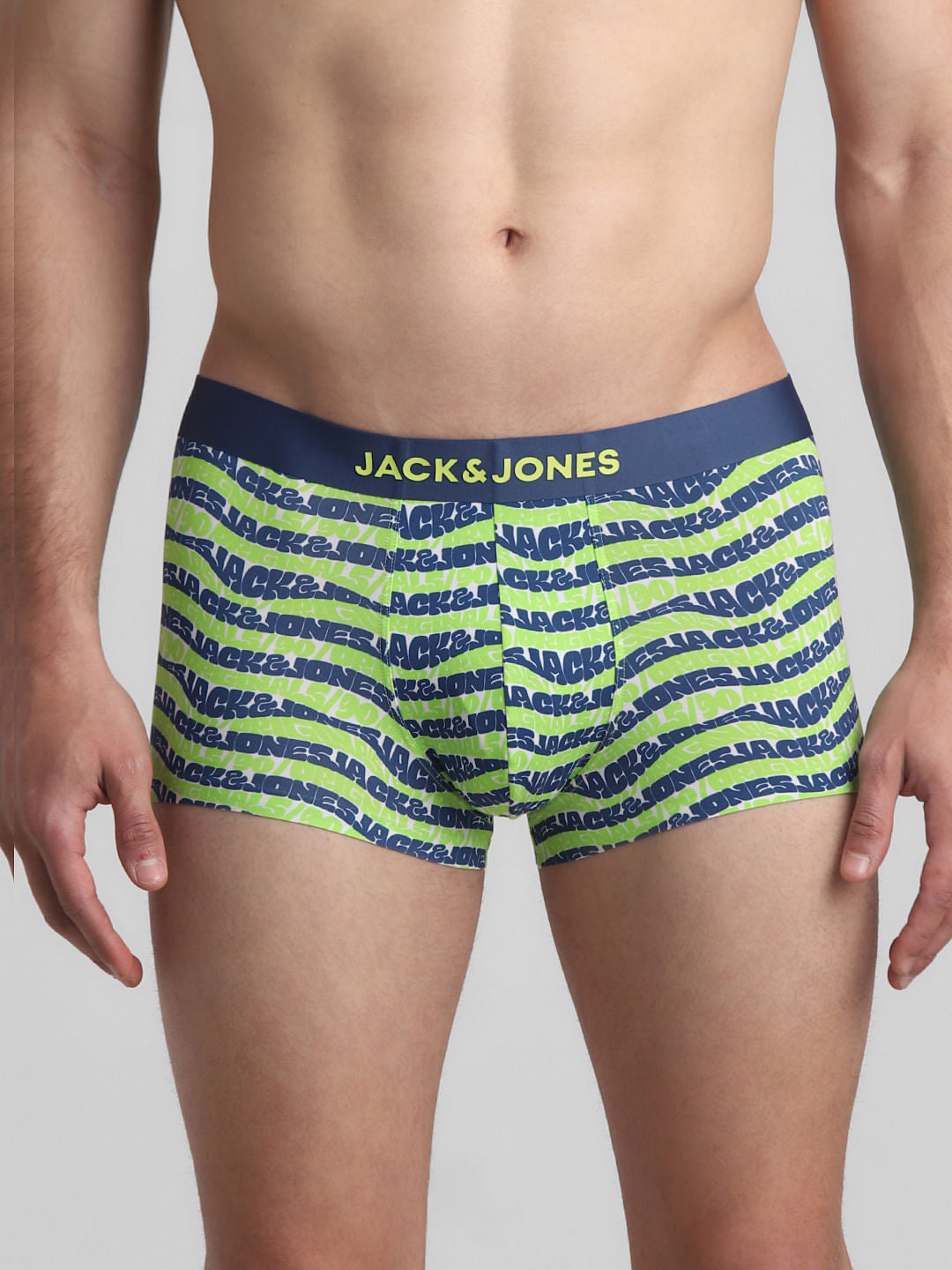 Green Printed Trunks