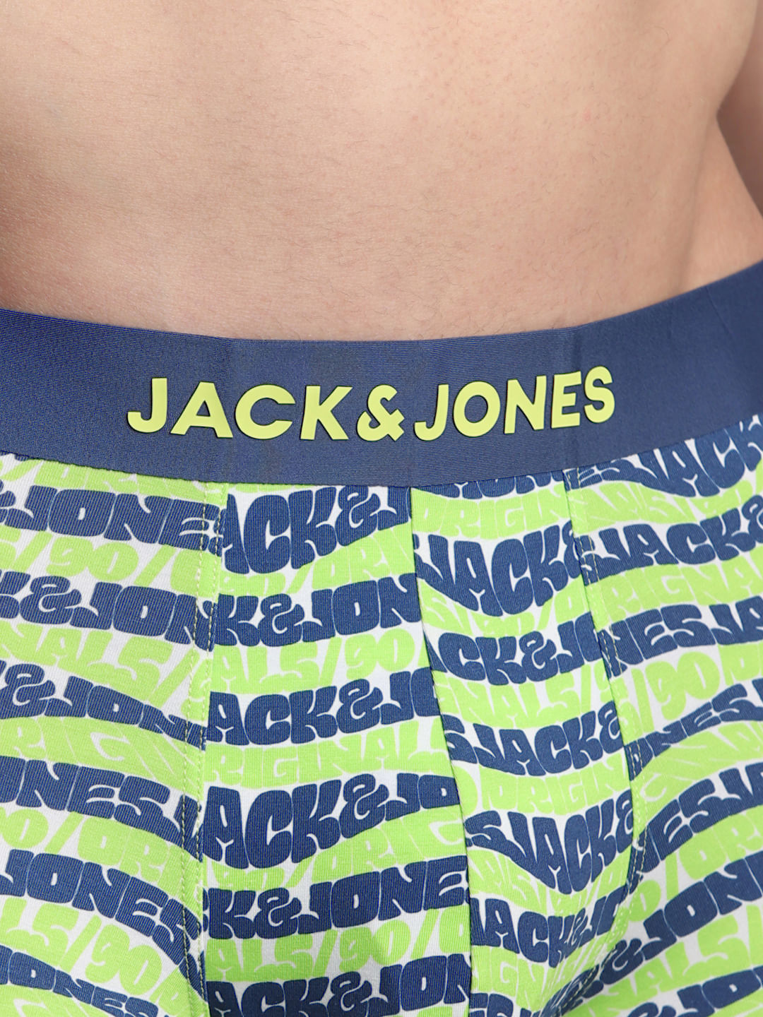 Green Printed Trunks