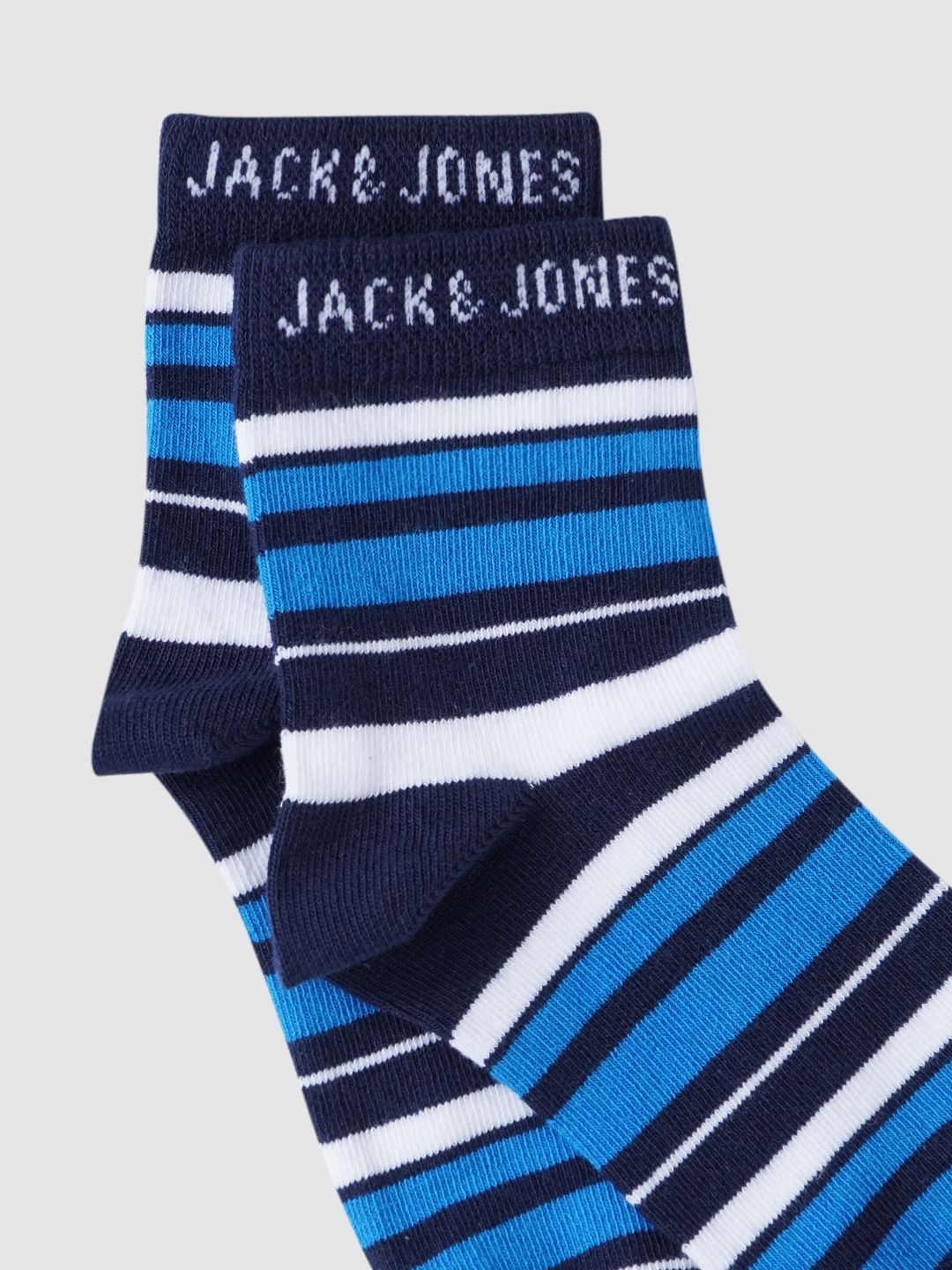 Boys Midi Length Striped Socks - Pack of 3