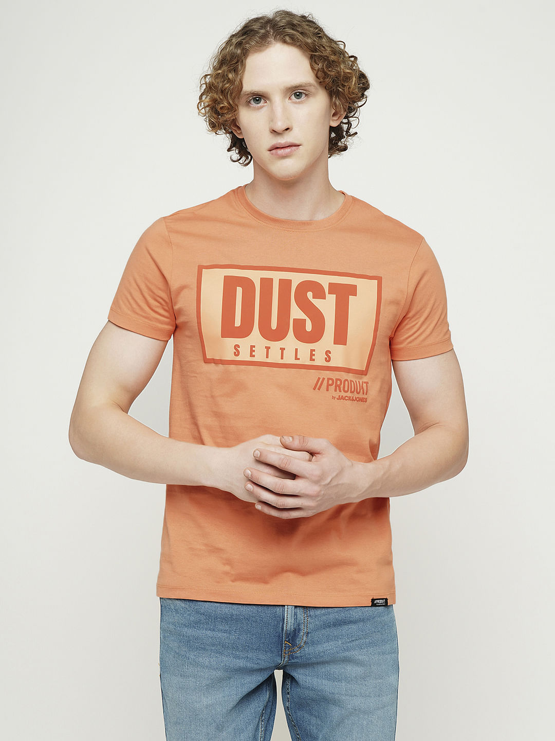 PRODUKT by JACK&JONES Orange Crew Neck T-shirt