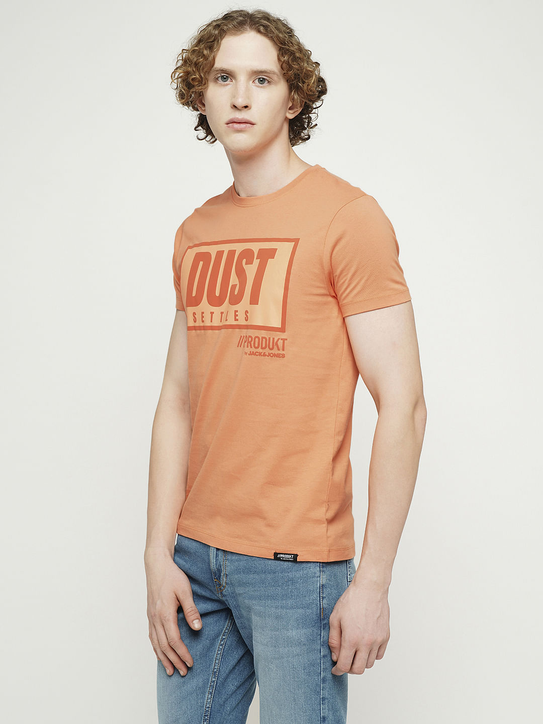PRODUKT by JACK&JONES Orange Crew Neck T-shirt