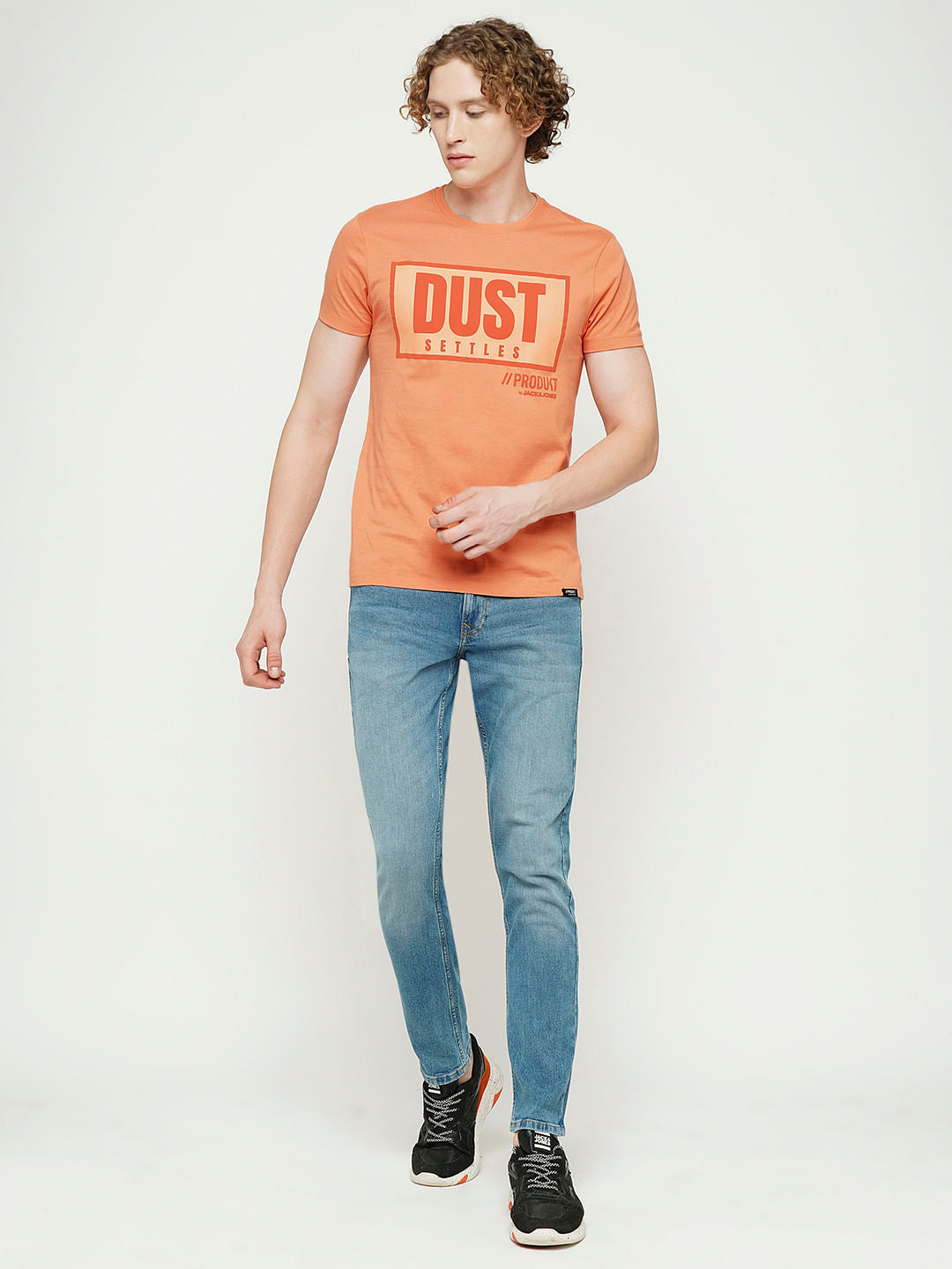 PRODUKT by JACK&JONES Orange Crew Neck T-shirt