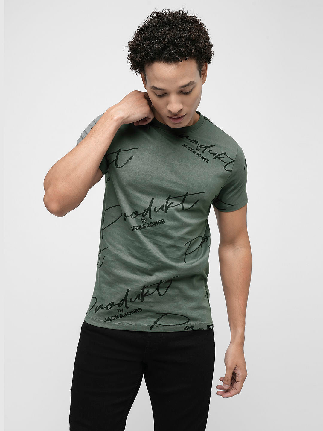 PRODUKT by JACK&JONES Dark Grey Logo Crew Neck T-shirt
