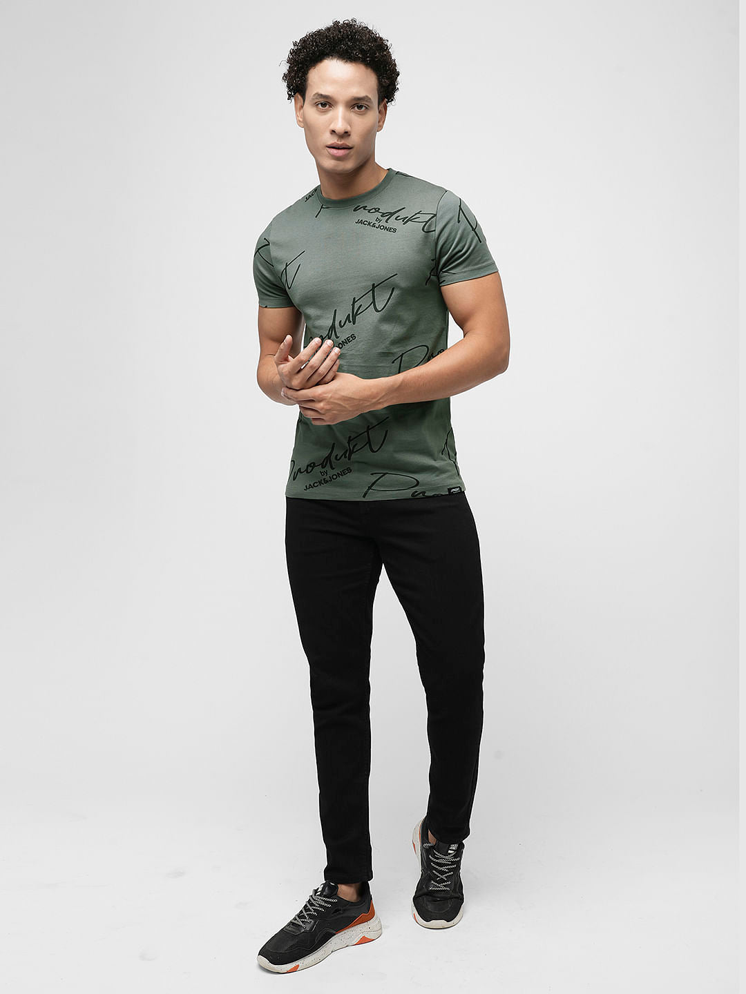 PRODUKT by JACK&JONES Dark Grey Logo Crew Neck T-shirt