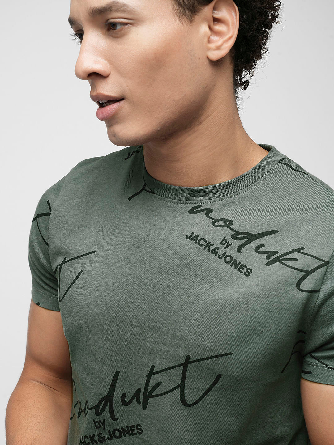 PRODUKT by JACK&JONES Dark Grey Logo Crew Neck T-shirt