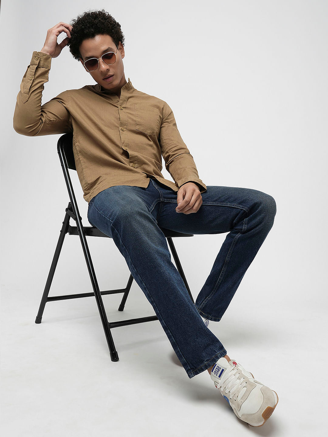 PRODUKT by JACK&JONES Dark Blue Mid Rise Slim Fit Jeans - 28