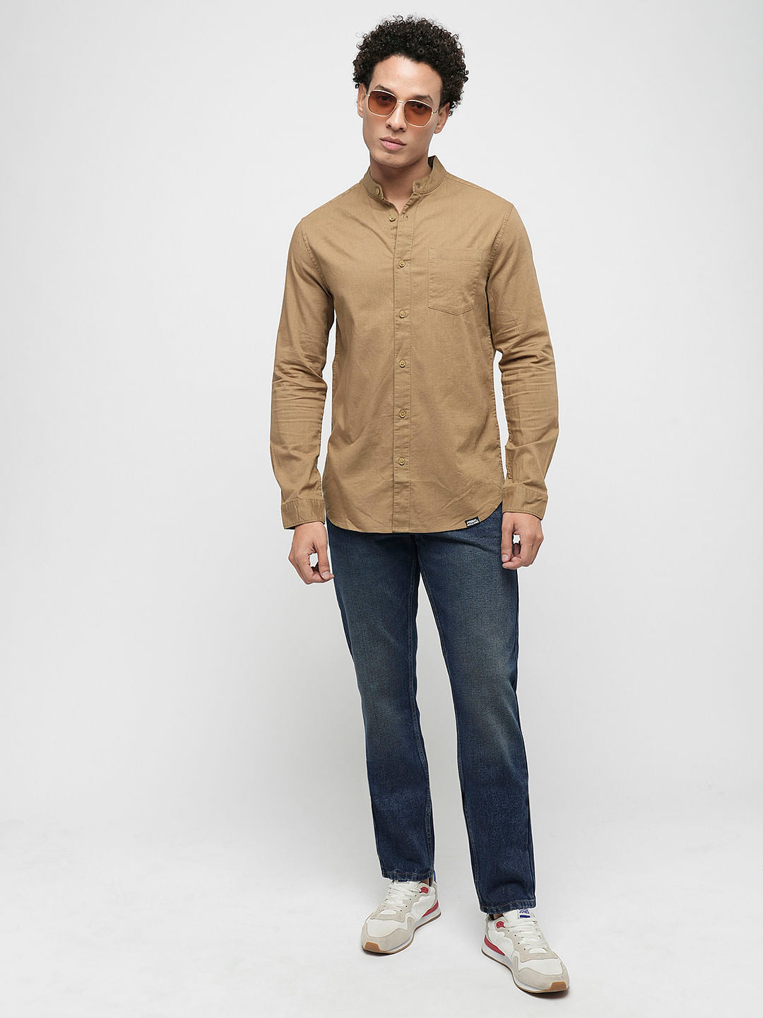 PRODUKT by JACK&JONES Dark Blue Mid Rise Slim Fit Jeans