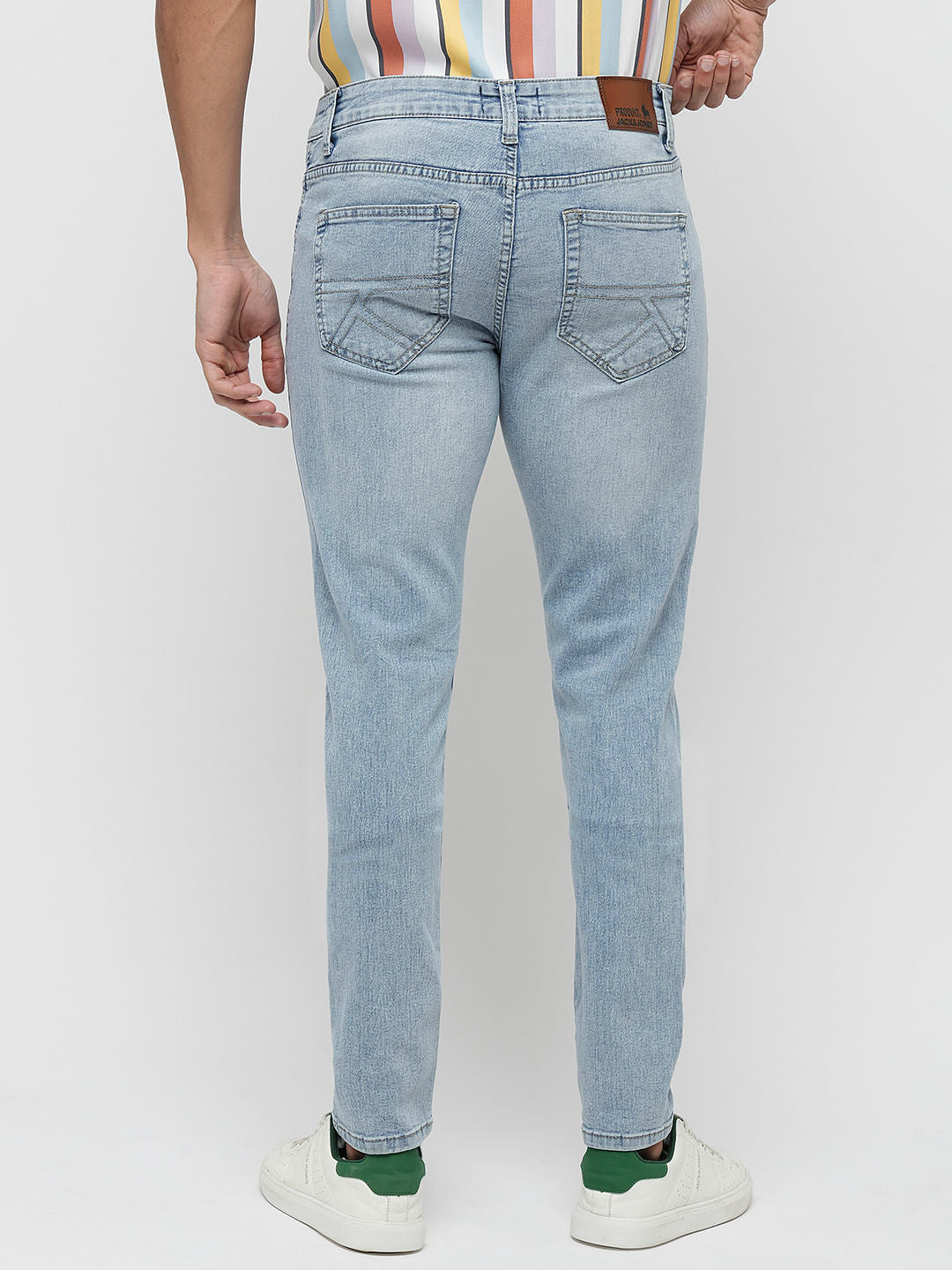 PRODUKT by JACK&JONES Light Blue Mid Rise Slim Fit Jeans