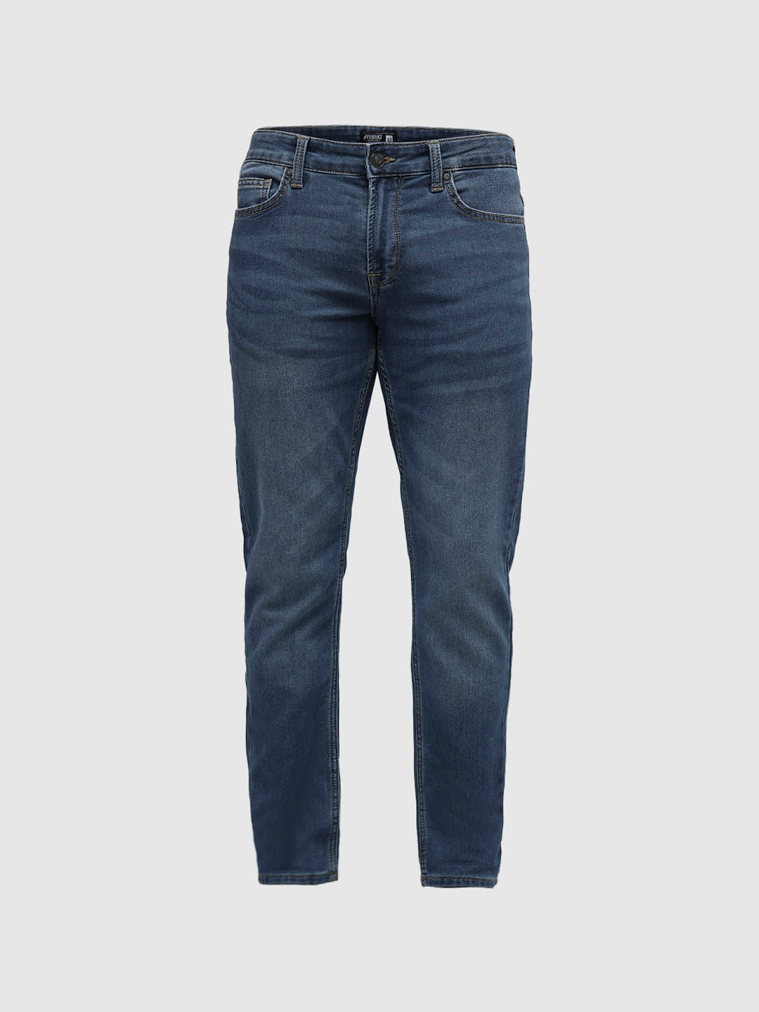 PRODUKT by JACK&JONES Dark Blue Mid Rise Slim Fit Jeans