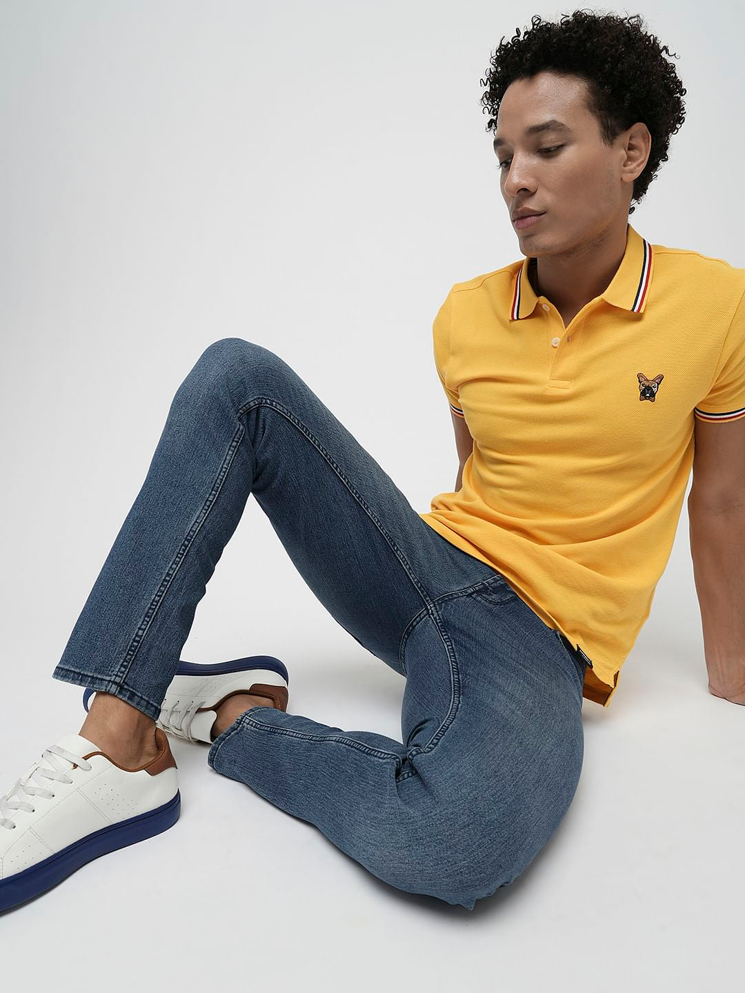PRODUKT by JACK&JONES Blue Mid Rise Slim Fit Jeans - 28