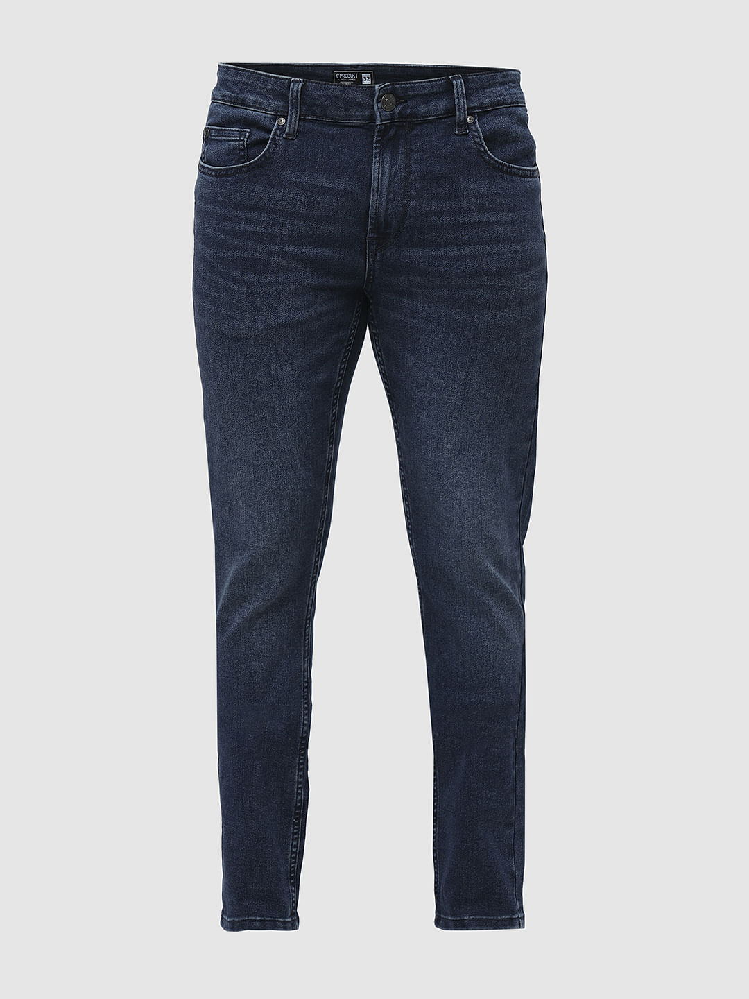 PRODUKT by JACK&JONES Dark Blue Mid Rise Slim Fit Jeans