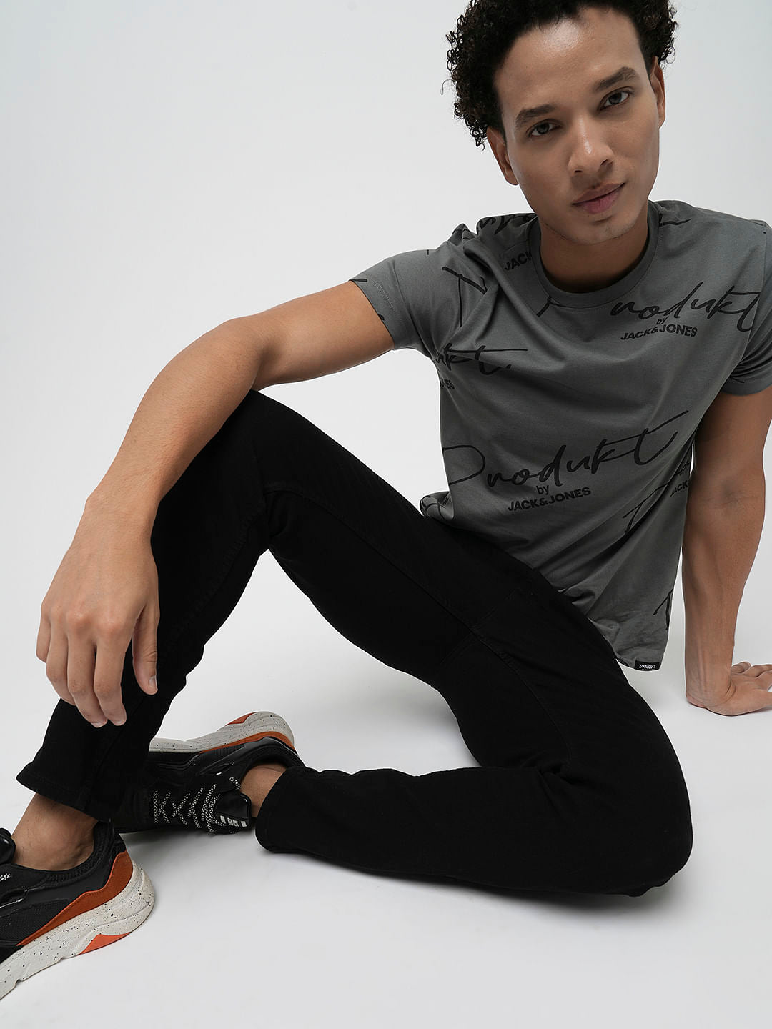 PRODUKT by JACK&JONES Black Mid Rise Slim Fit Jeans - 28