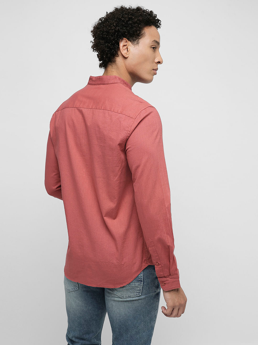 PRODUKT by JACK&JONES Red Cotton Full Sleeves Shirt