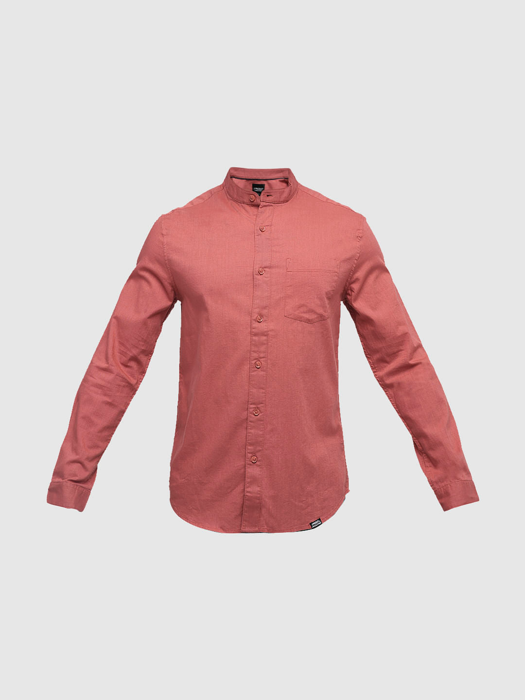 PRODUKT by JACK&JONES Red Cotton Full Sleeves Shirt