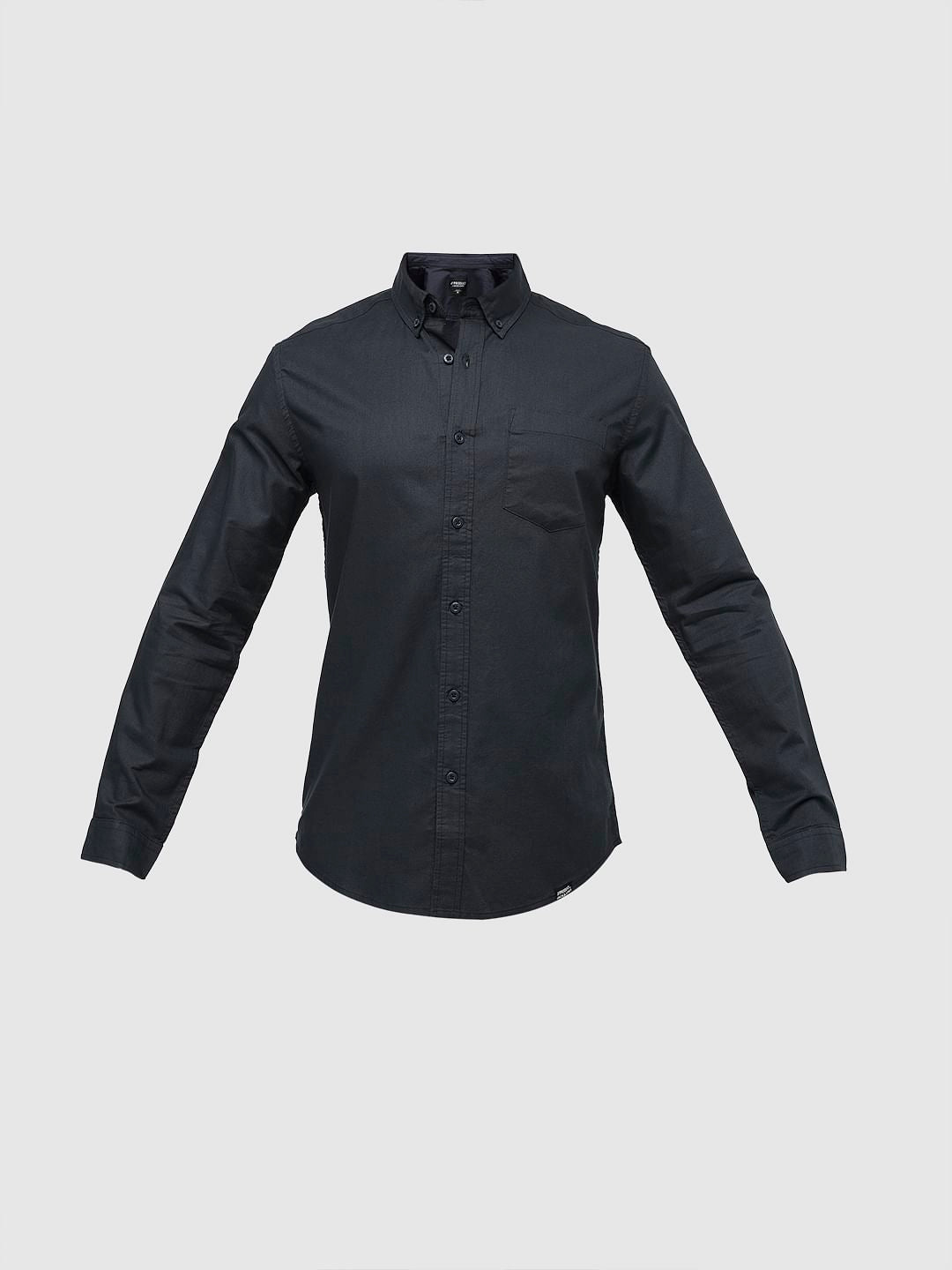 PRODUKT by JACK&JONES Navy Blue Full Sleeves Shirt