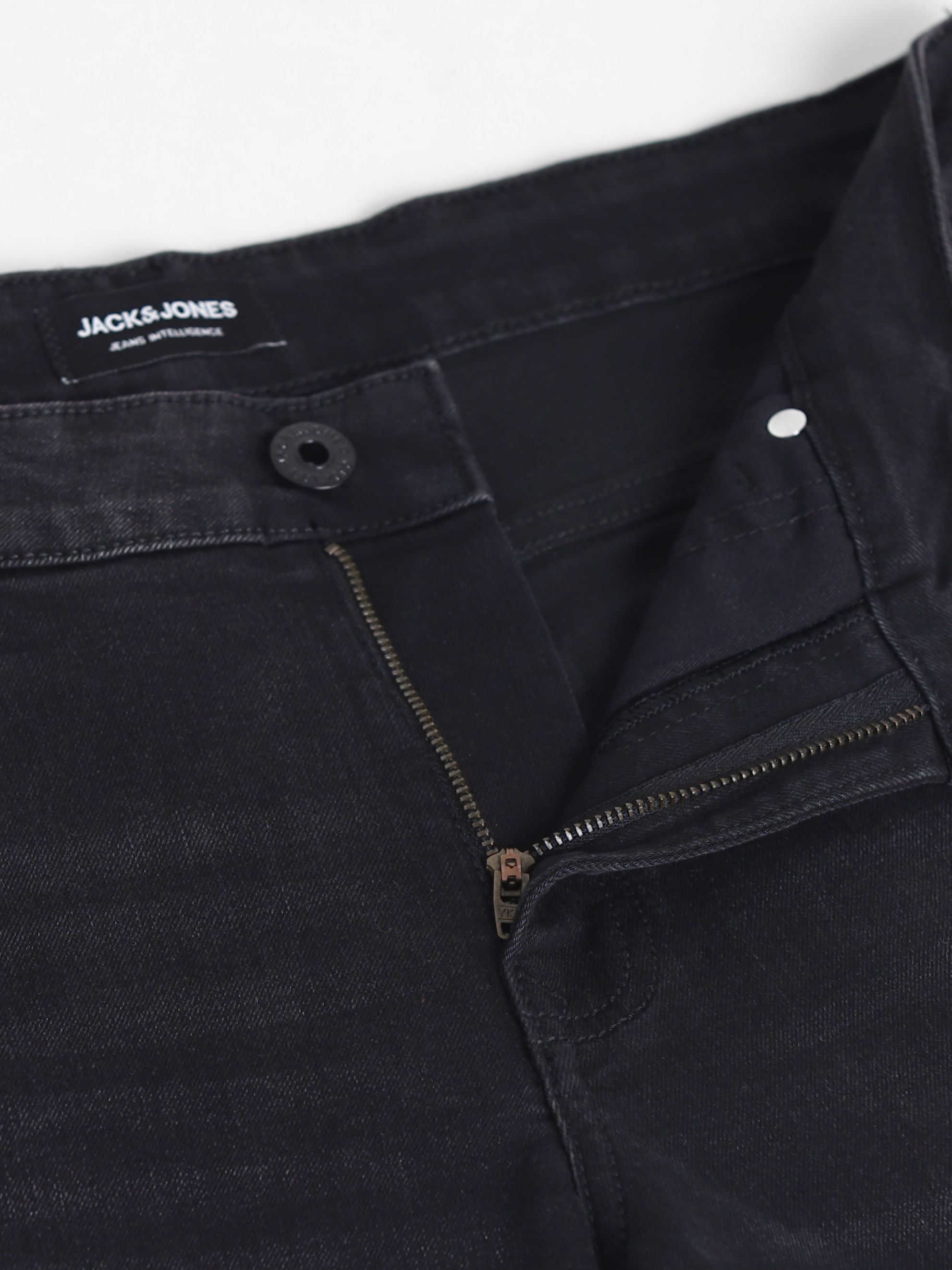 Black Low Rise Distressed Glenn Slim Jeans