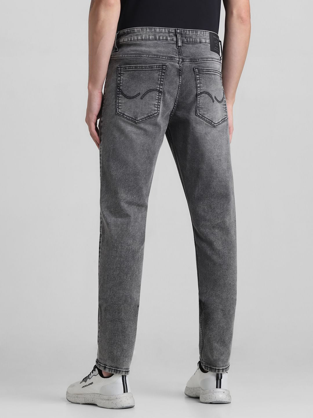 Grey Low Rise Slim Fit Jeans