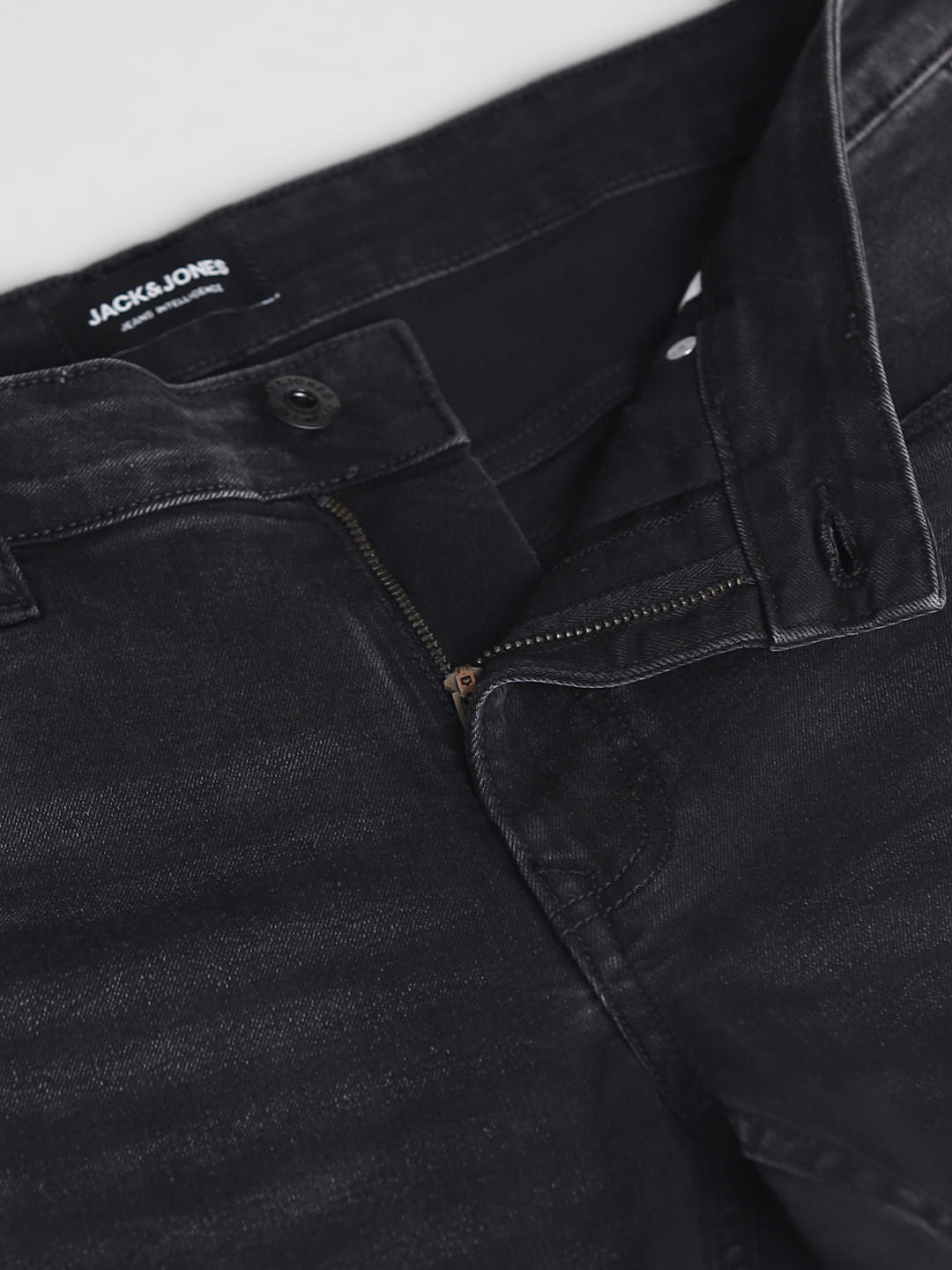 Grey Low Rise Washed Glenn Slim Jeans