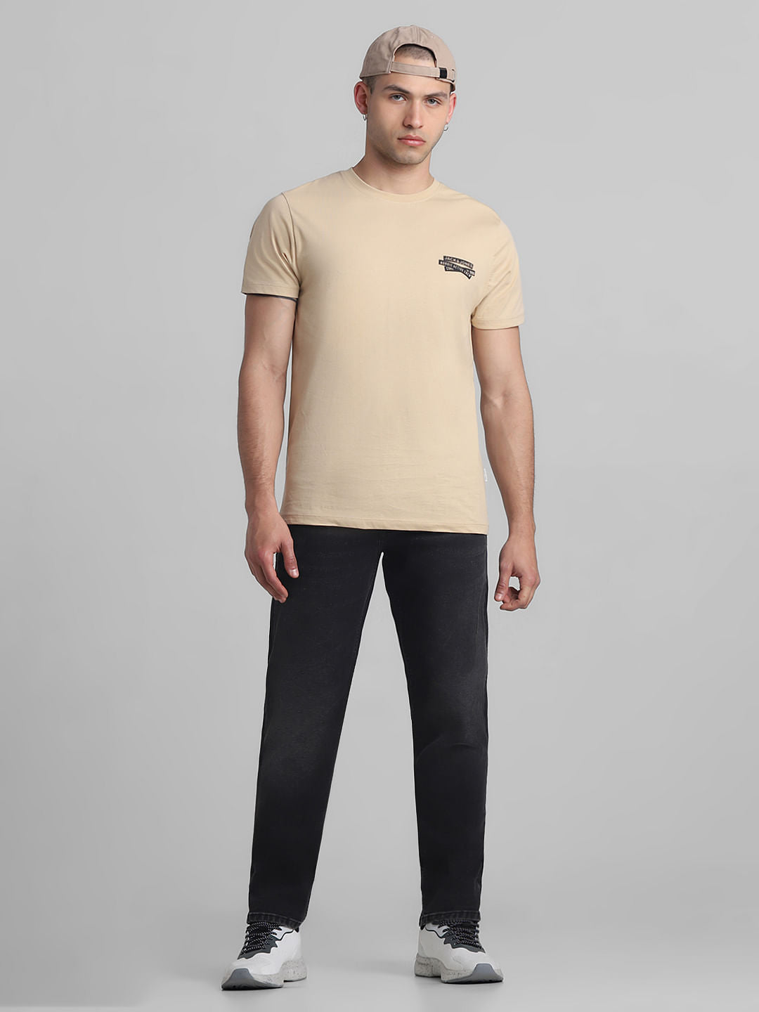 Grey Low Rise Washed Glenn Slim Jeans