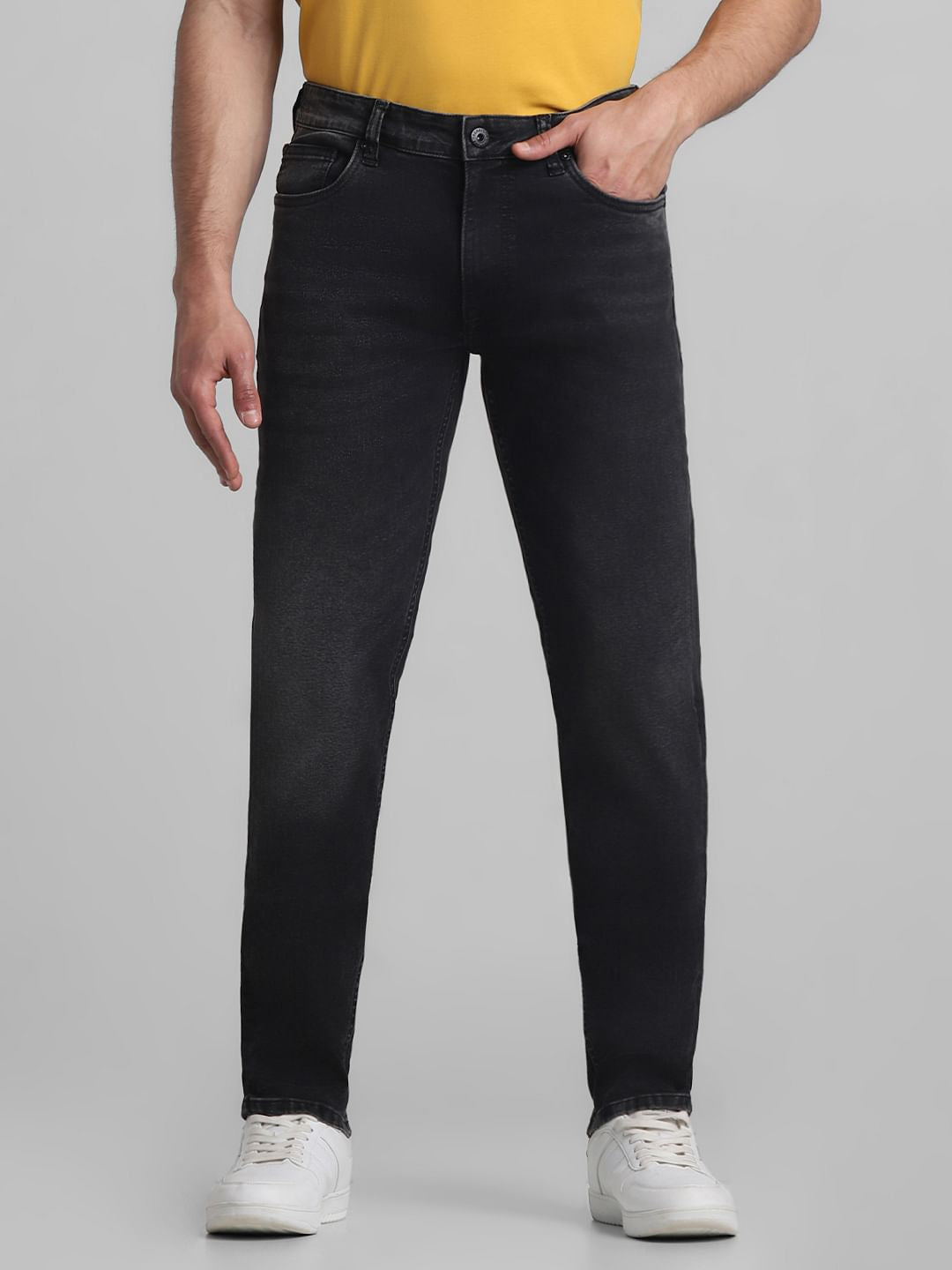 Grey Low Rise Washed Ben Skinny Jeans - 30/32