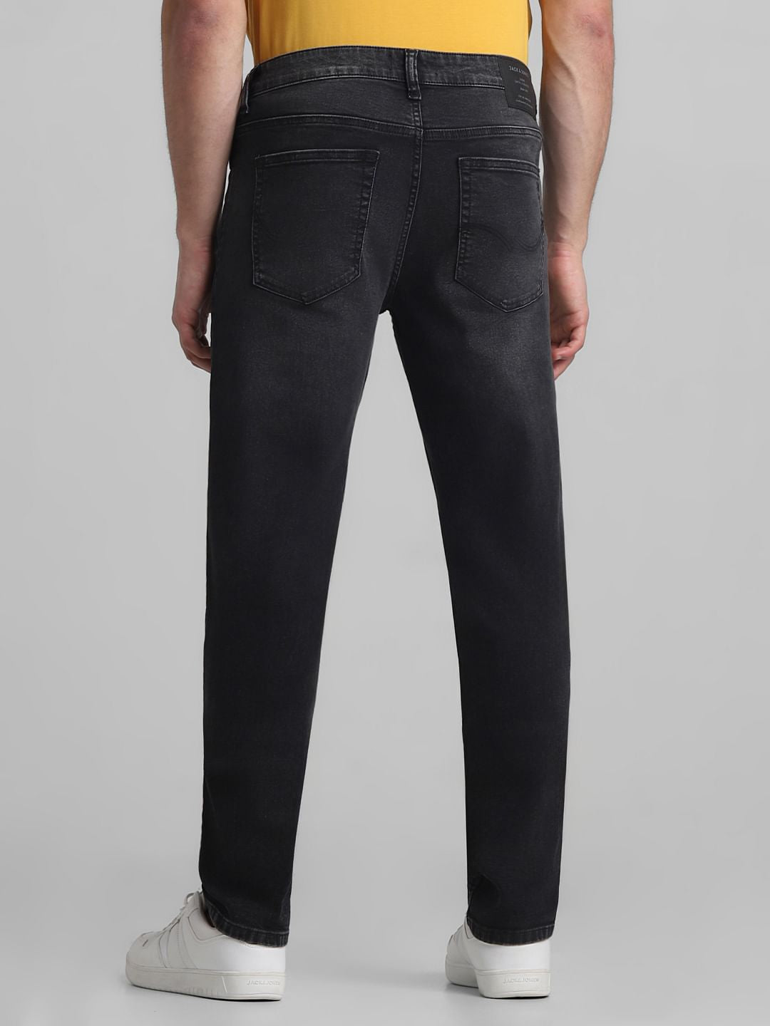 Grey Low Rise Washed Ben Skinny Jeans