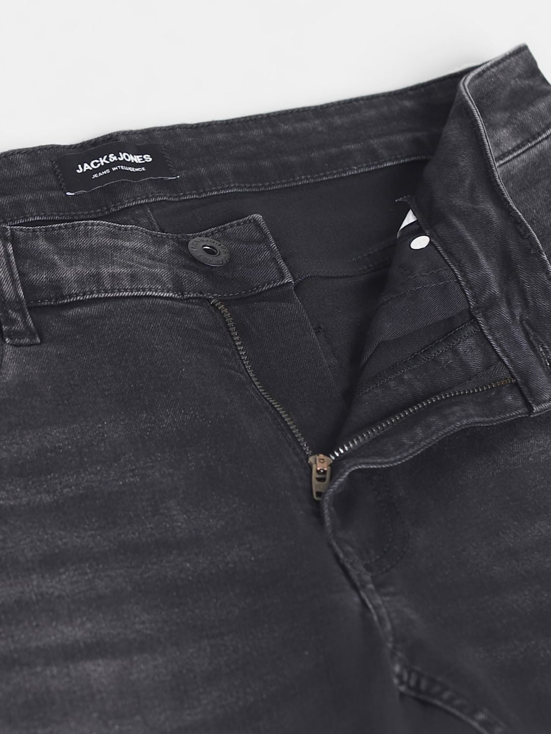 Grey Low Rise Washed Ben Skinny Jeans