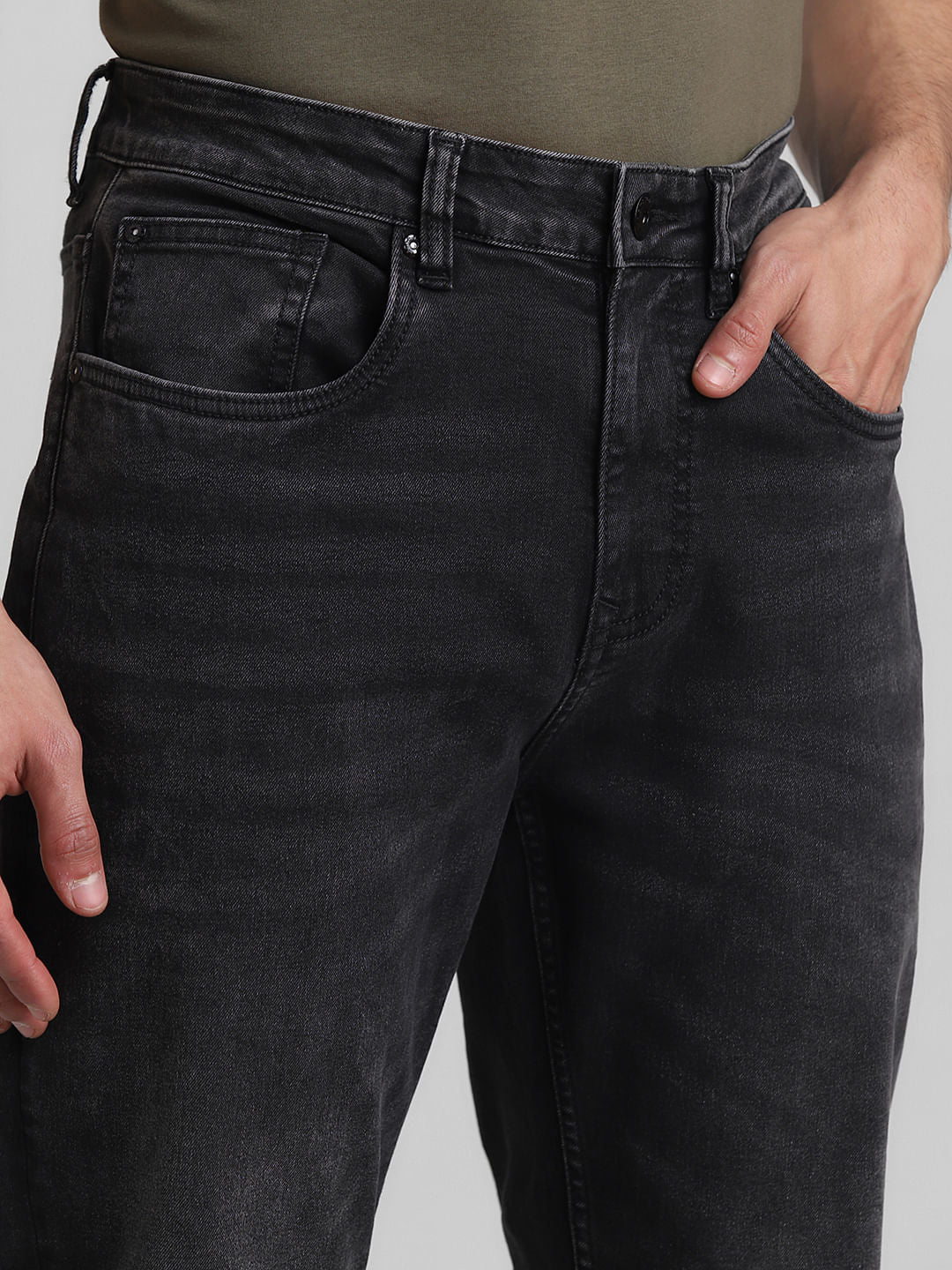 Dark Grey High Rise Ray Bootcut Jeans