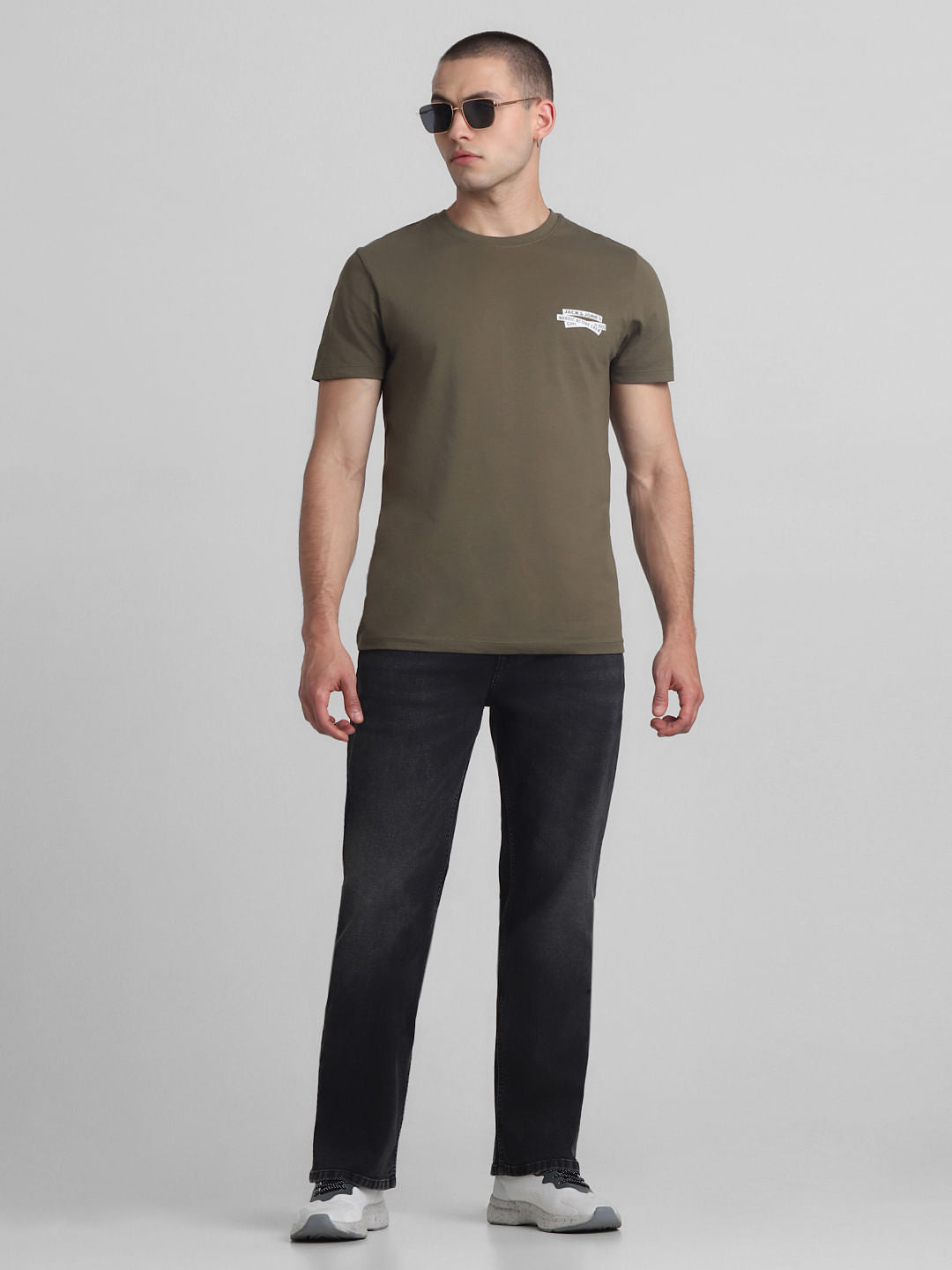 Dark Grey High Rise Ray Bootcut Jeans