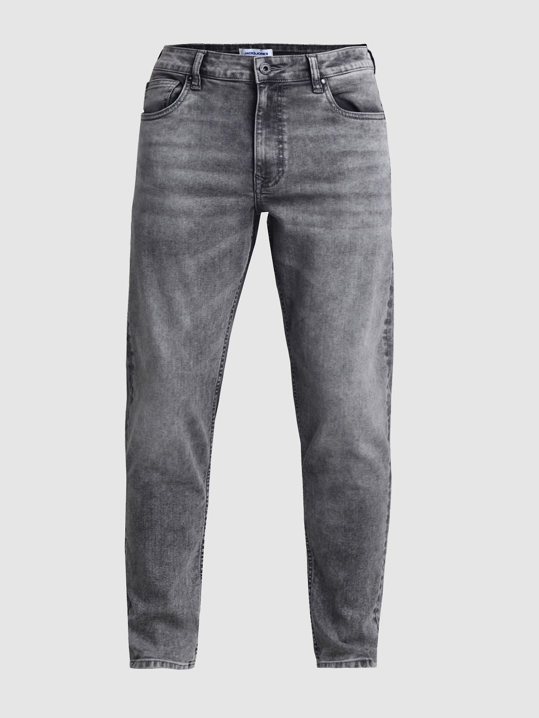 Light Grey Mid Rise Brak Slim Fit Jeans