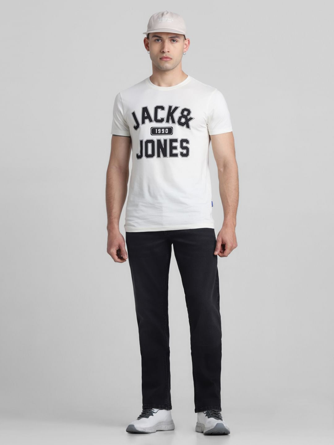 Dark Grey Mid Rise Clark Regular Fit Jeans