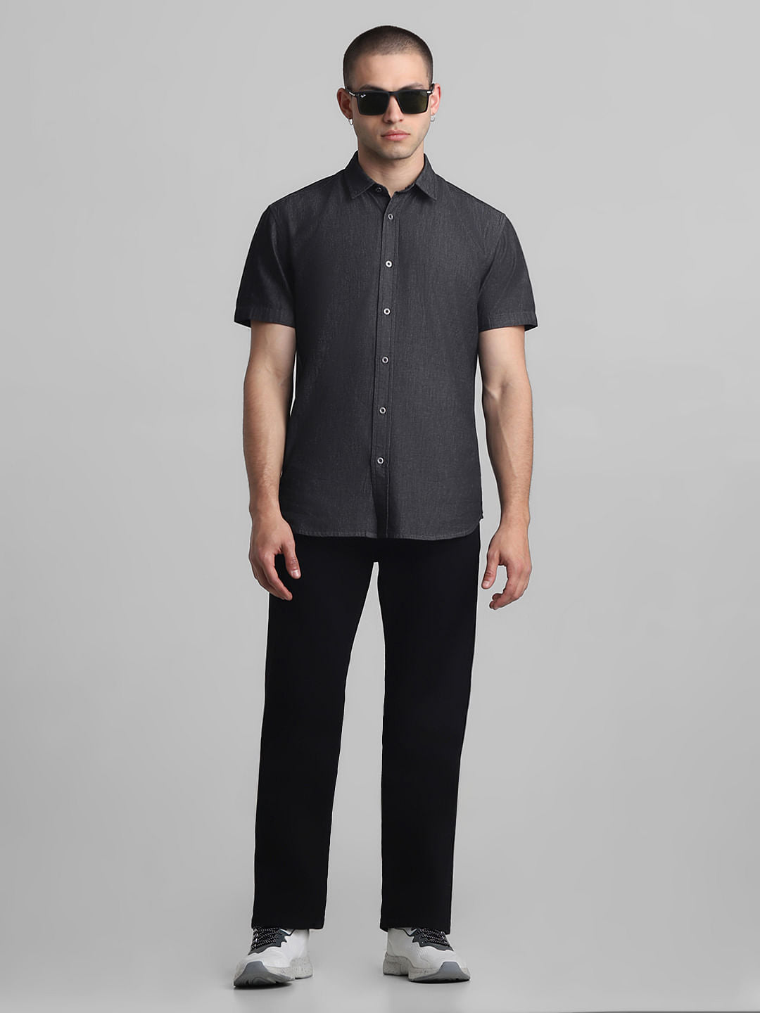 Black High Rise Ray Bootcut Jeans