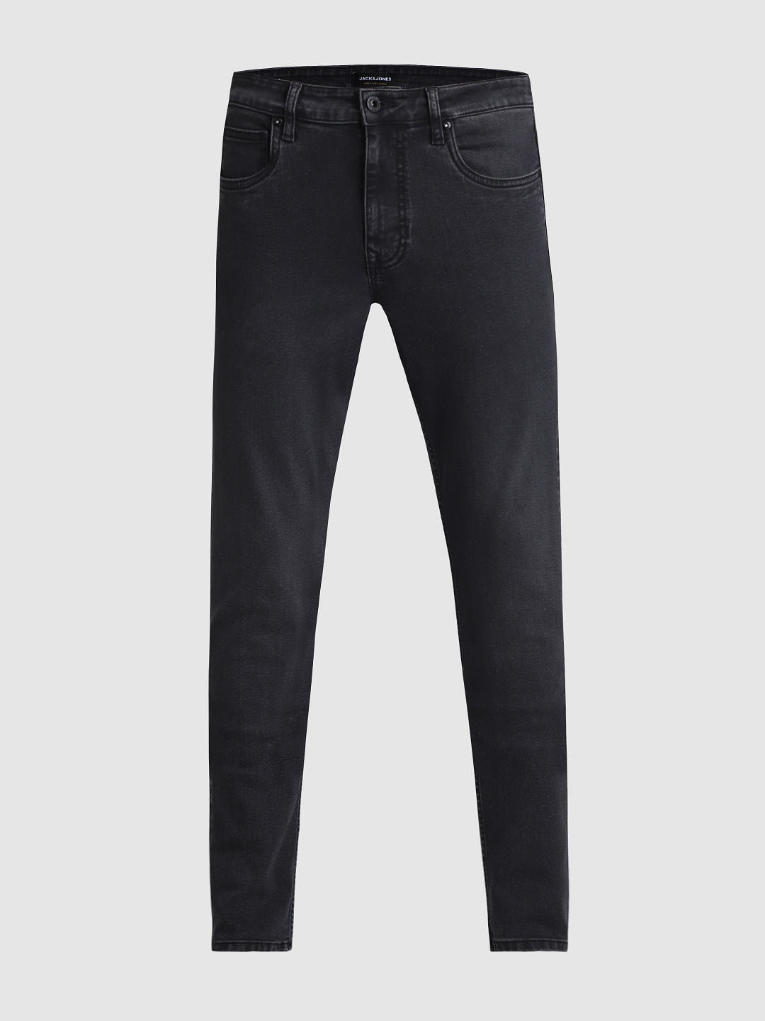 Dark Grey Low Rise Slim Fit Jeans