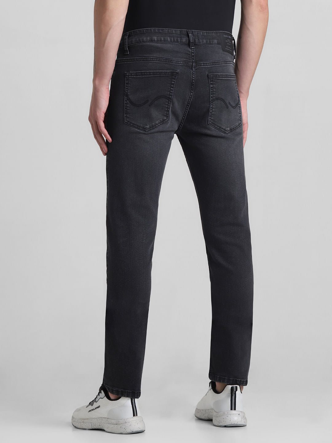 Dark Grey Low Rise Ben Skinny Fit Jeans