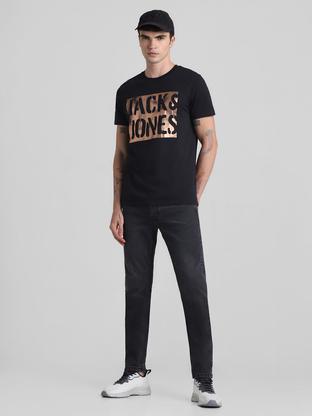 Dark Grey Low Rise Ben Skinny Fit Jeans