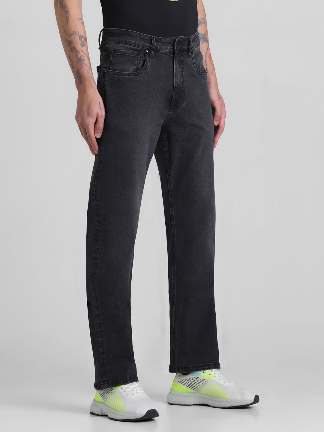 Dark Grey High Rise Ray Bootcut Jeans
