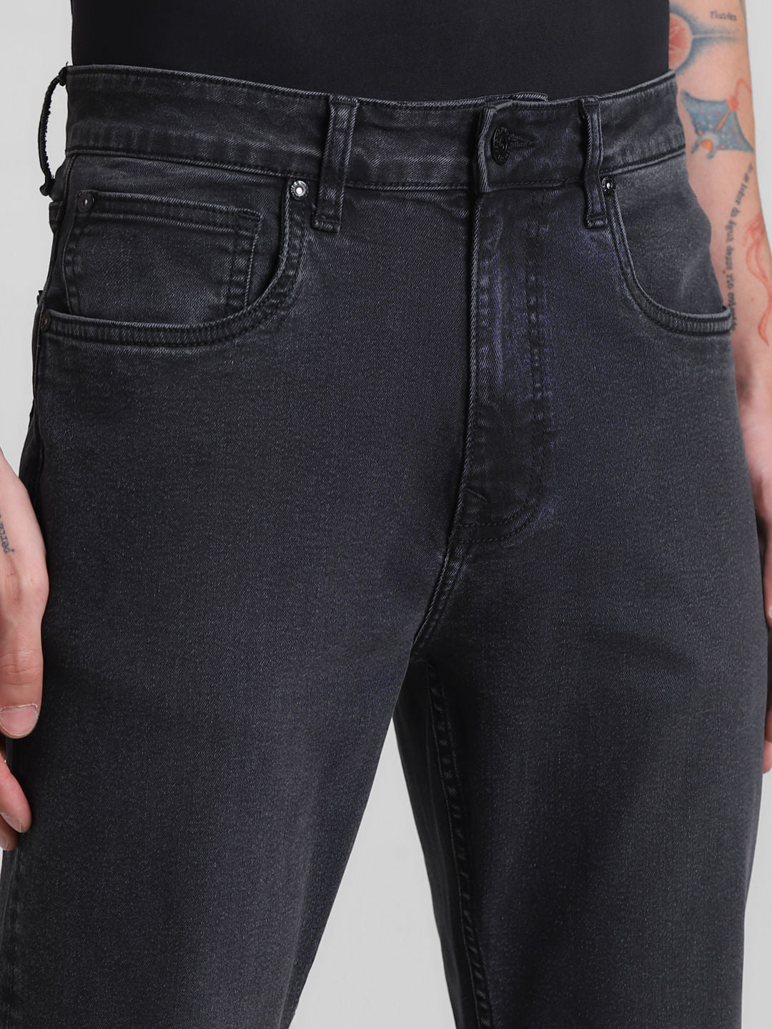 Dark Grey High Rise Ray Bootcut Jeans