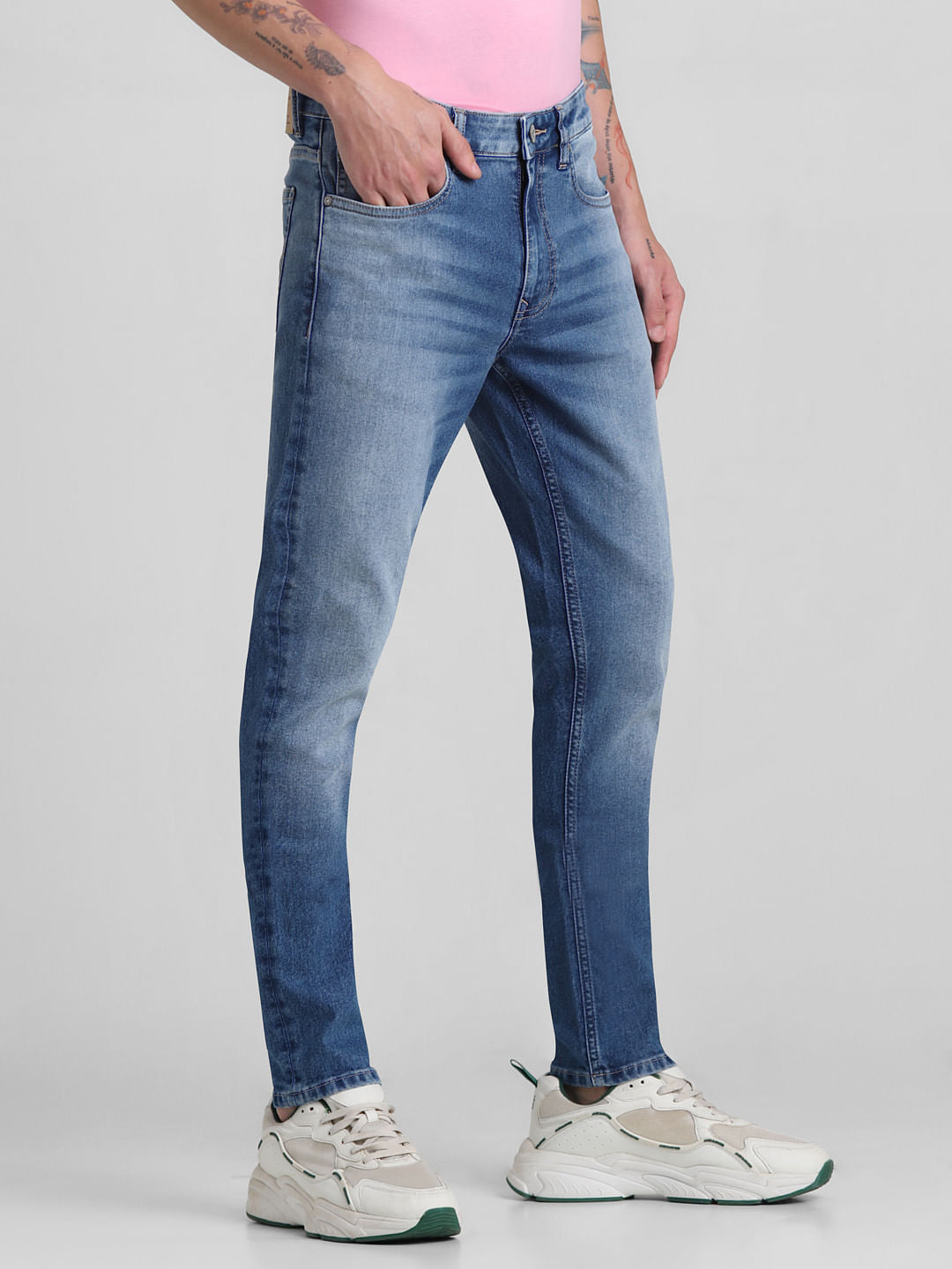 Light Blue Low Rise Skinny Fit Jeans