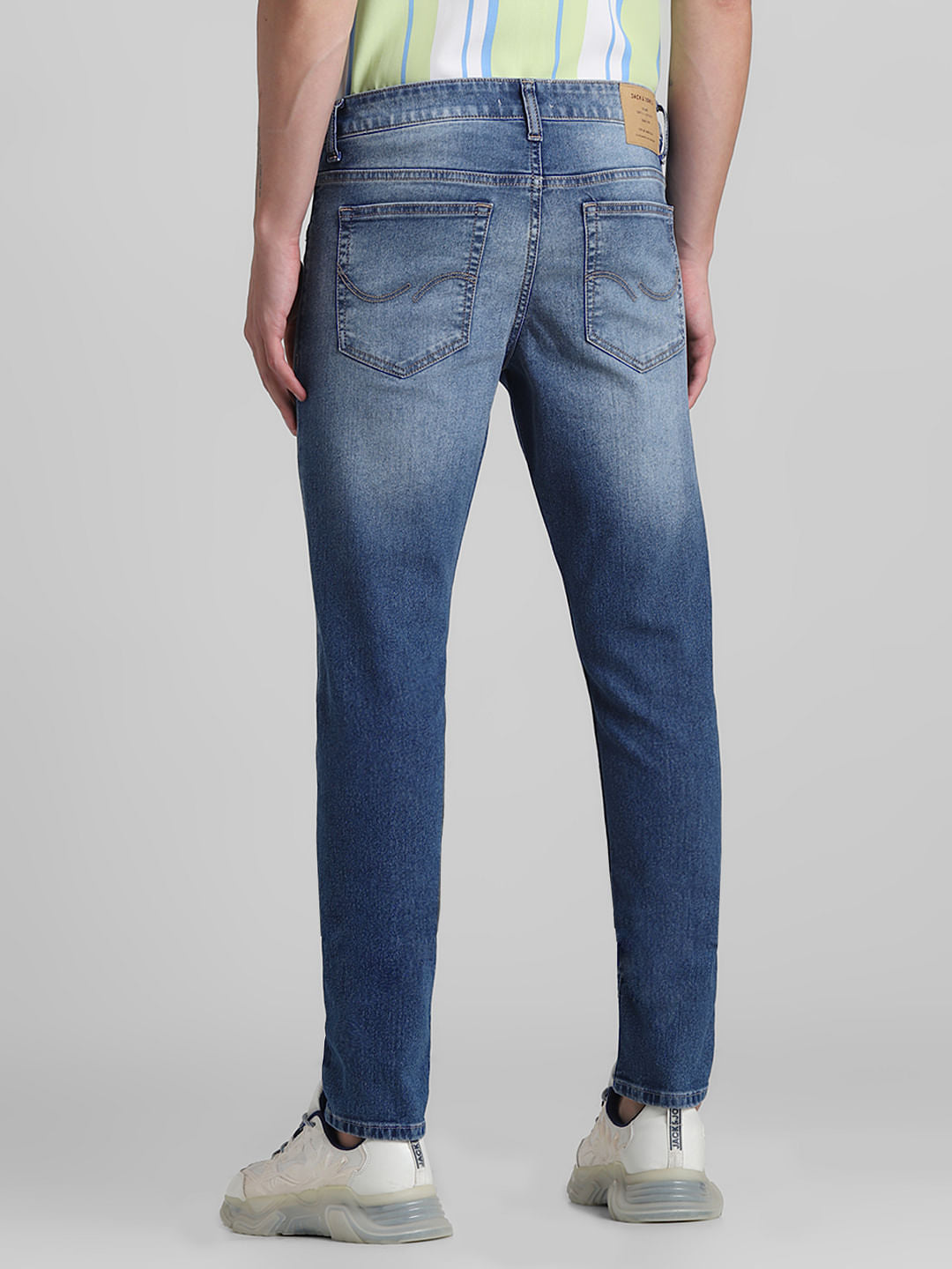 Light Blue Low Rise Slim Fit Jeans