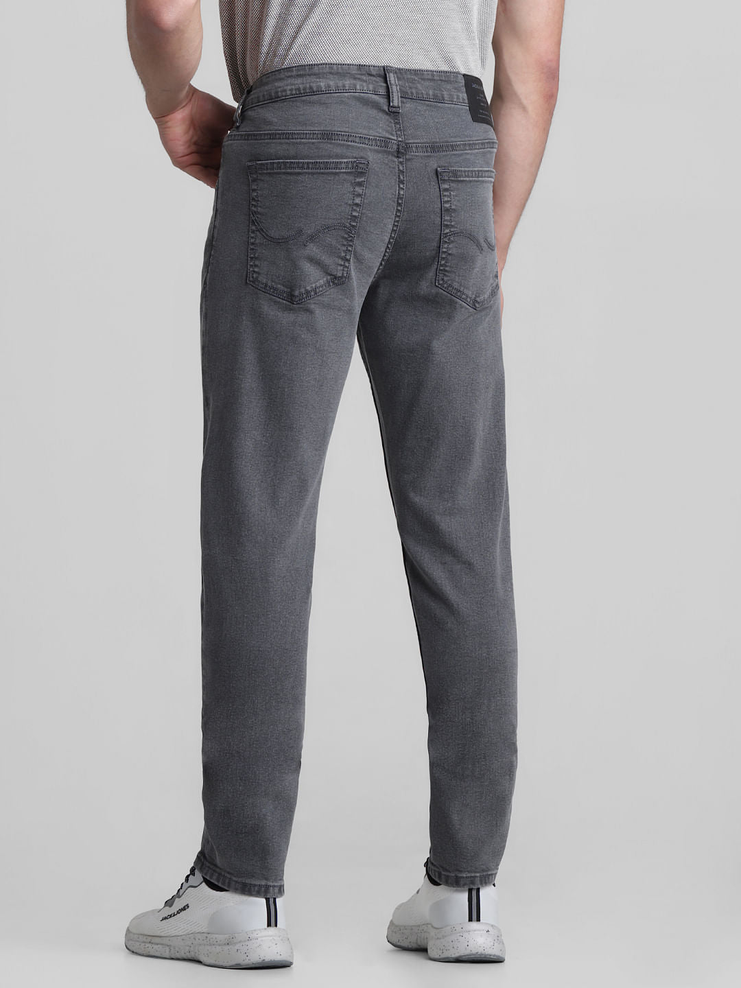 Grey Low Rise Glenn Slim Fit Jeans