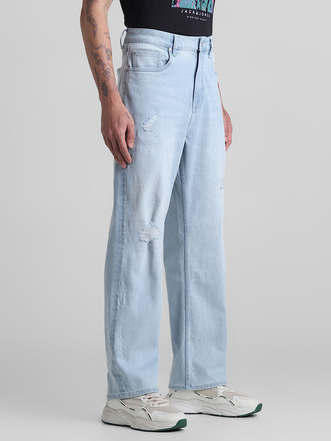 Light Blue High Rise Dario Loose Fit Jeans