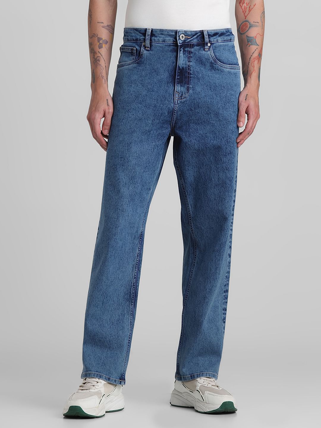 Light Blue High Rise Dario Loose Fit Jeans - 30/30